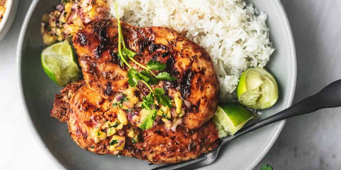 Caribbean Jerk Chicken With Pineapple Salsa vegetarian-diet-plans-for-fat-loss-i-am-giving-away-vegetarian-diet