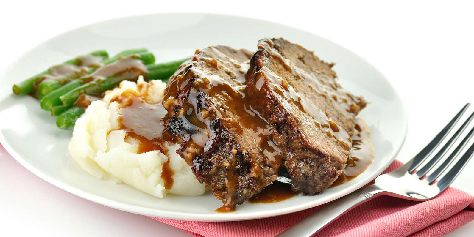 Beef and Mushroom Meatloaf with Gravy