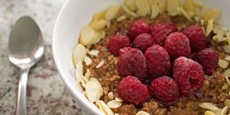 Chocolate Raspberry Almond Oatmeal