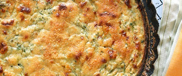 Crust-Less Summer Zucchini Pie