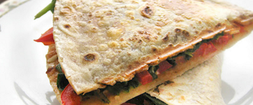Chorizo and Red Pepper Quesadillas
