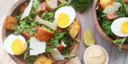 Asparagus & Kale Caesar Salad