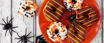 Spooky Spider low carb Halloween Donuts