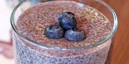 Overnight Chia Pudding + Berries
