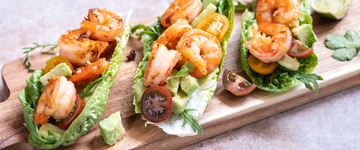 Avocado and Shrimp Lettuce Cups