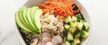 10-Minute Vegetarian “Sushi” Bowl Recipe