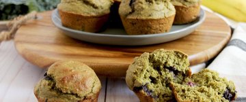 Blueberry Kale Muffins