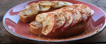 Toast with Almond Butter and Apple Slices