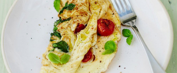 Tomato and Basil Omelette