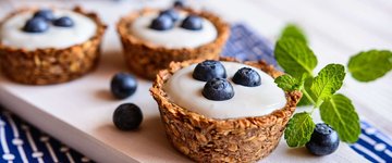 No-Bake Healthy Blueberry Tarts