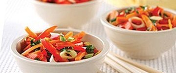 Rainbow Salad with Thai Dressing
