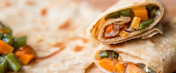 Vegetable Paratha Rolls