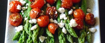 Asparagus with Balsamic Tomatoes