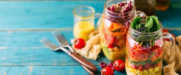 Chopped Black Bean & Corn Mason Jar Salad