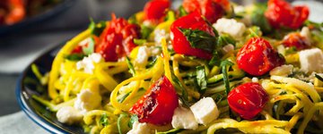 Zucchini Pasta with Sundried Tomatoes