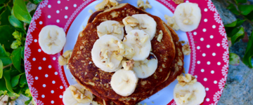 Gluten Free Banana Nut Pancakes
