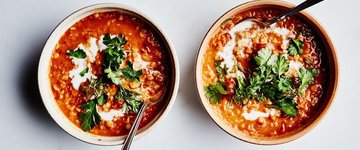 Curried Lentil, Tomato, and Coconut Soup