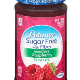 Seedless Raspberry Preserves (Sugar Free Jelly with Fiber)