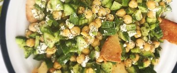 Fresh and Easy Cucumber Chickpea Salad