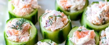Smoked Salmon Cucumber Bites