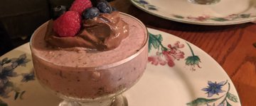 Chocolate Avocado Berry Banana Trifle