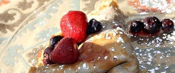 Buckwheat Crepes and Berry Bruschetta
