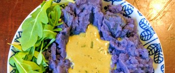 Purple Mashed Potatos & Gravy