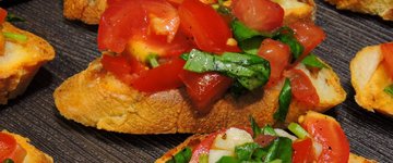 Turkey Burger with Bruschetta