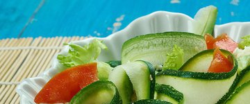 Zucchini Ribbon Salad with Walnuts and Mint