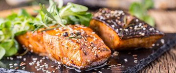 Glazed Trout with Roasted Vegetables
