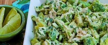 Chicken and Avocado Salad with Lime and Cilantro