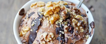 Chocolate Protein Nice Cream Smoothie Bowl