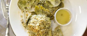 Savory Stuffed Artichokes with Lemon Garlic