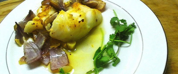 Baked Cod with Garlic & Onions