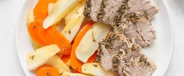 Pork Tenderloin with Steamed Parsnips & Carrots