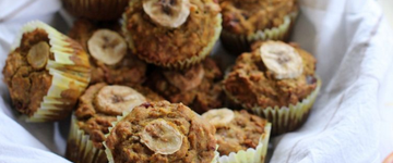 Turmeric, Banana & Blood Orange Muffins