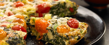 15-Minute Spinach Tomato Frittata
