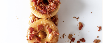 keto maple bacon donuts