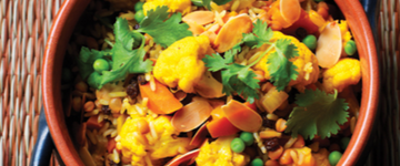 Indian-Style Lentil & Cauliflower Biryani