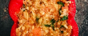 Cauliflower Rice Stuffed Peppers