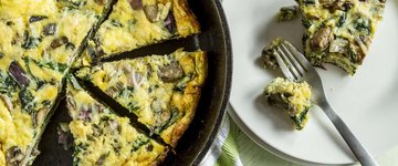 Spinach & Bacon Frittata