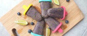 Acai Berry Popsicles with Lime Zest Sprinkles