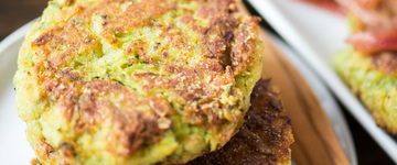 Zucchini-Chickpea Fritters with Red Onion Jam