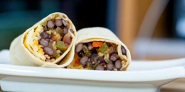 Make Ahead Black Bean Fajita Burritos