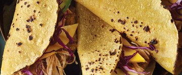 Shredded Chicken and Chickpea Tacos