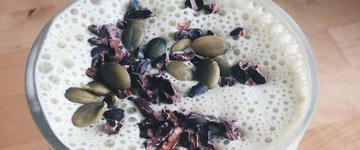 Matcha-Maca-Banana Protein Smoothie