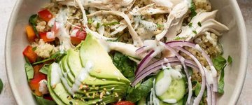 Chicken Quinoa Salad (with ranch dressing!)