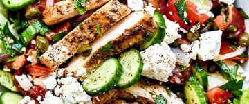 Greek Salad with Chicken