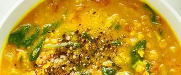 Glowing Spiced Lentil Soup