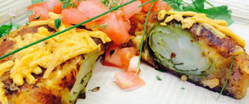 Vegan Stuffed Brussels Burger